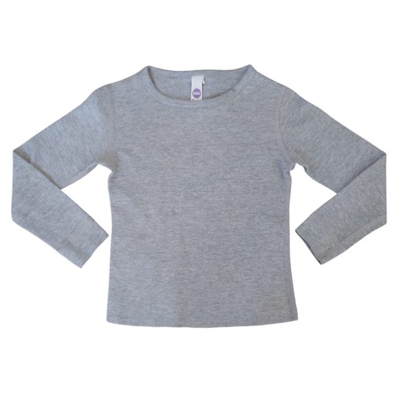 American Apparel kids t-shirt lot boys 4T red grey olive long sleeve 3 pc unisex - Picture 2 of 7